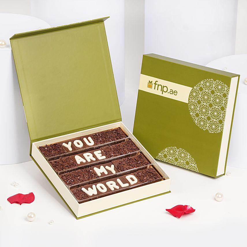 You Are My World Chocolate Box: Gifts For Chocolate Day