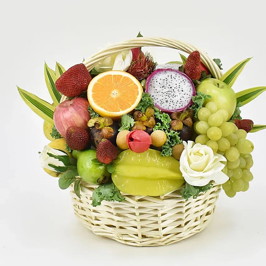 Exotic Fruits Basket Small: Lunar New Year Gifts