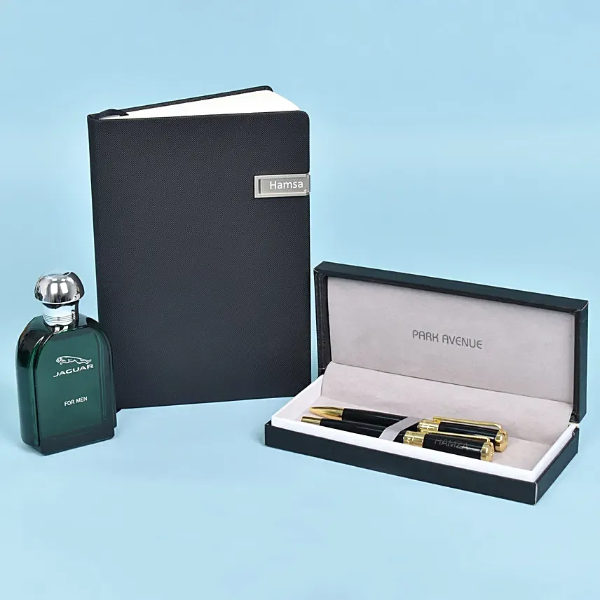 Personlized Diary Pen Perfume Set: Bhai Dooj Personalised Gifts