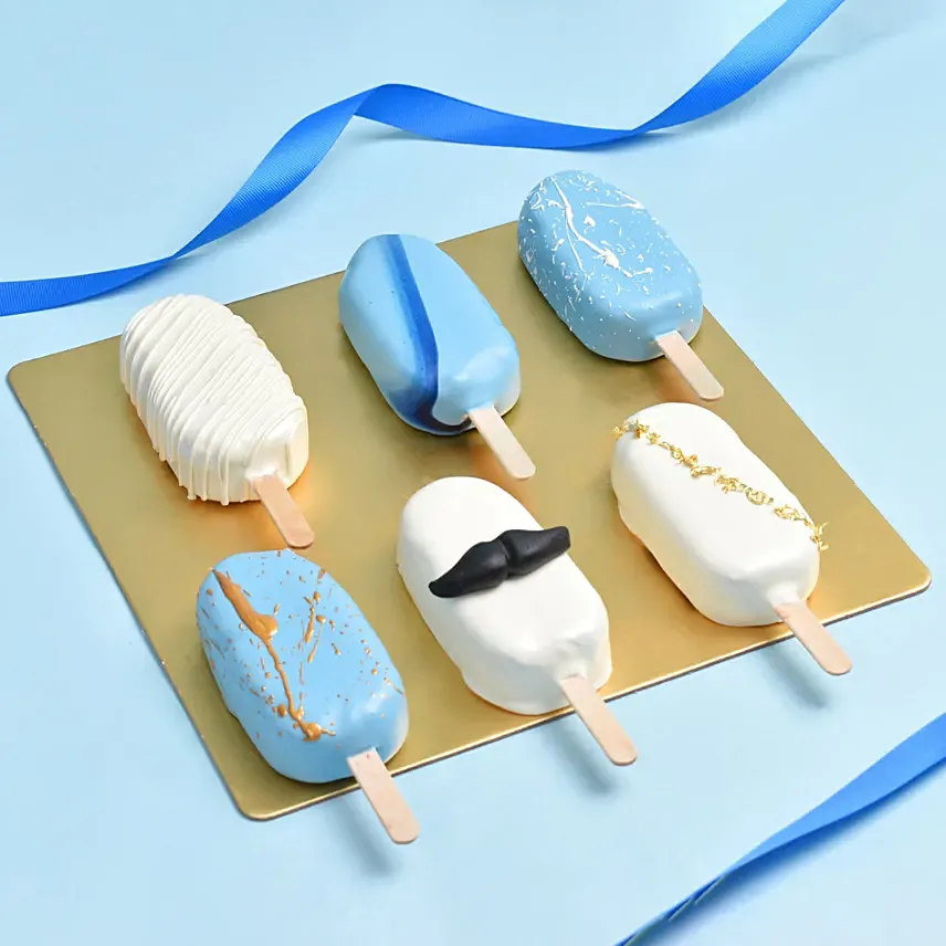 Fathers Day Popsicle 6 Pcs: Cakes for Father: Celebrate Dad's Special Day