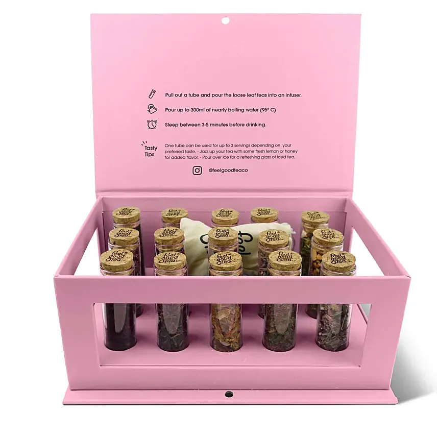 Feel Good Tea Discovery Box Pink: Emirati Women's Day Gifts