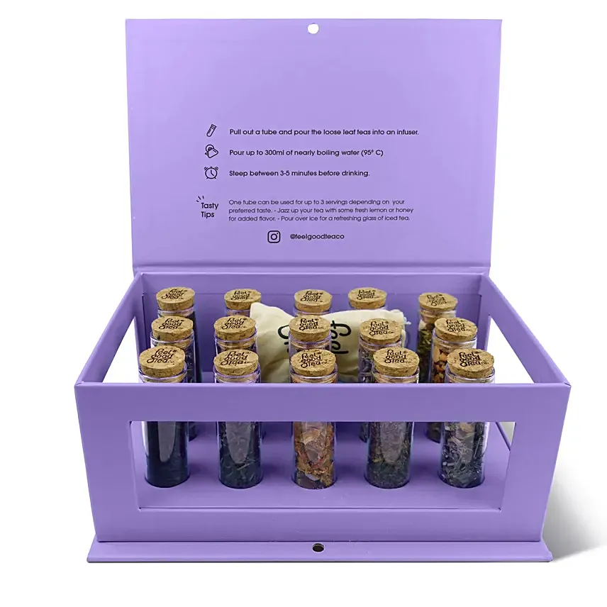 Feel Good Tea Discovery Box Purple: Emirati Women's Day Gifts