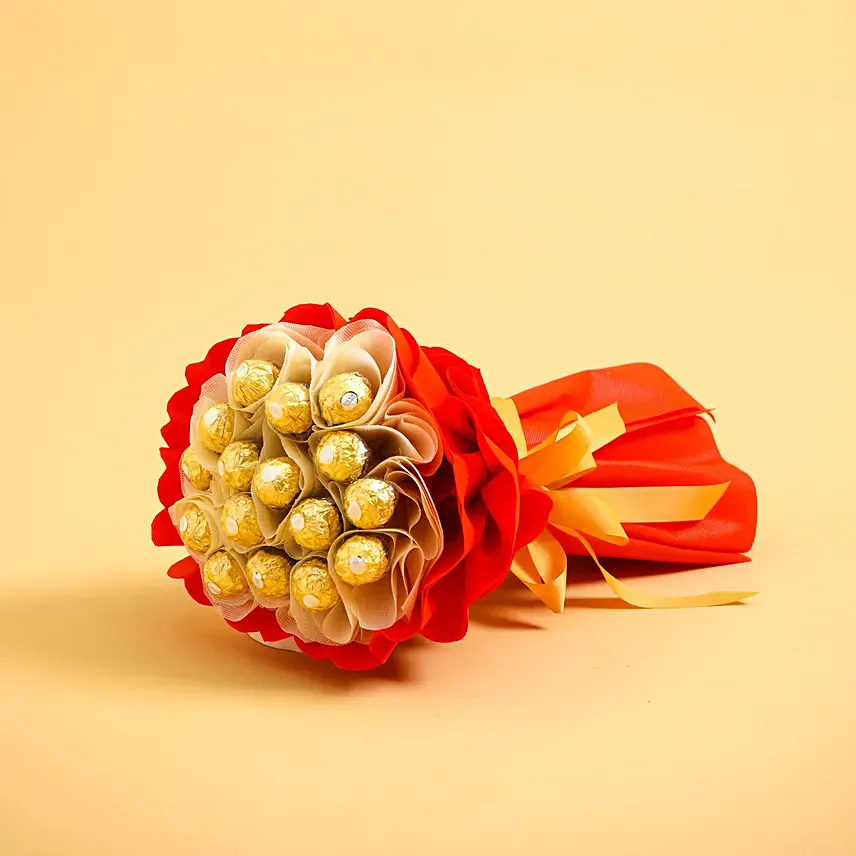 Ferrero Rocher Chocolate Bouquet: Round The Clock Delivery Gifts