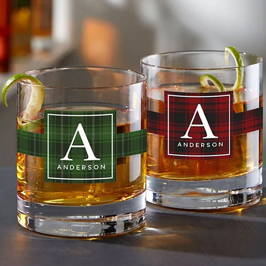 Festive Feel Personalised Glasses: Engraved Gifts