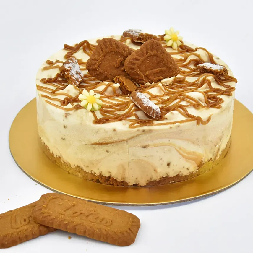 Flavourful Lotus Cheesecake: Gift Delivery Abu Dhabi