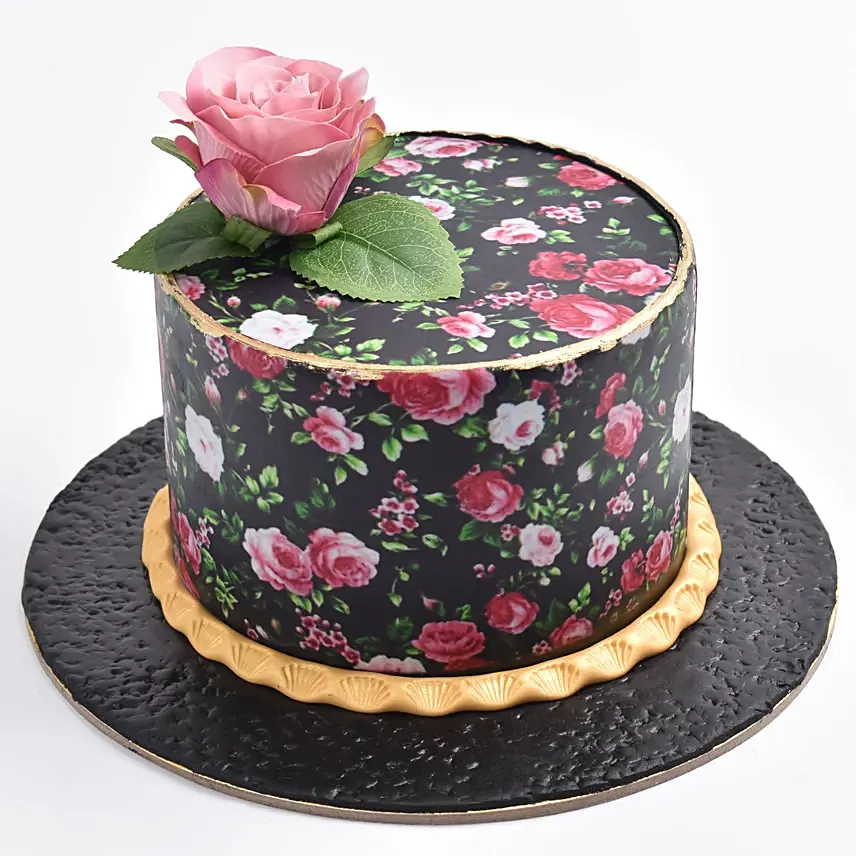 Floral Fantasy Printed Cake: Cake for Mom