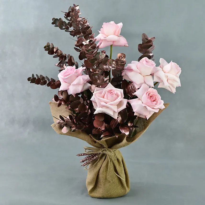 Fragrant Ohara Pink Rose Bouquet: New Born Flowers 