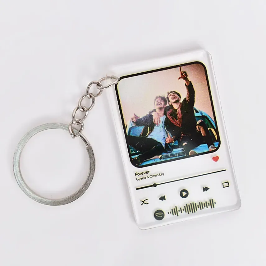Friendship Day Personalised Spotify Keychain: Personalised Accessories