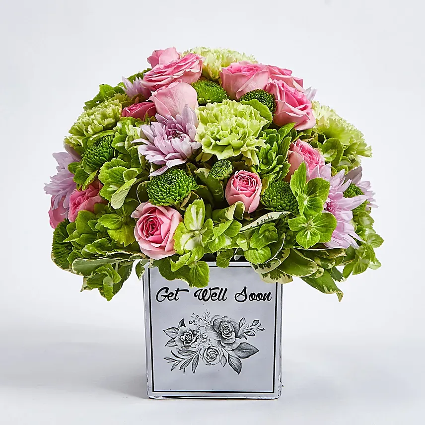 Get Well Soon Message Flowers: 