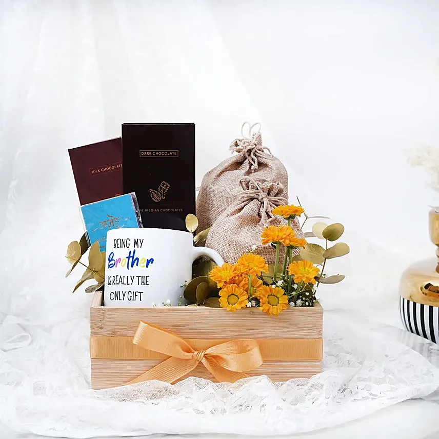 Gift Hamper for Dear Brother: Bhai Dooj Gift Hampers 