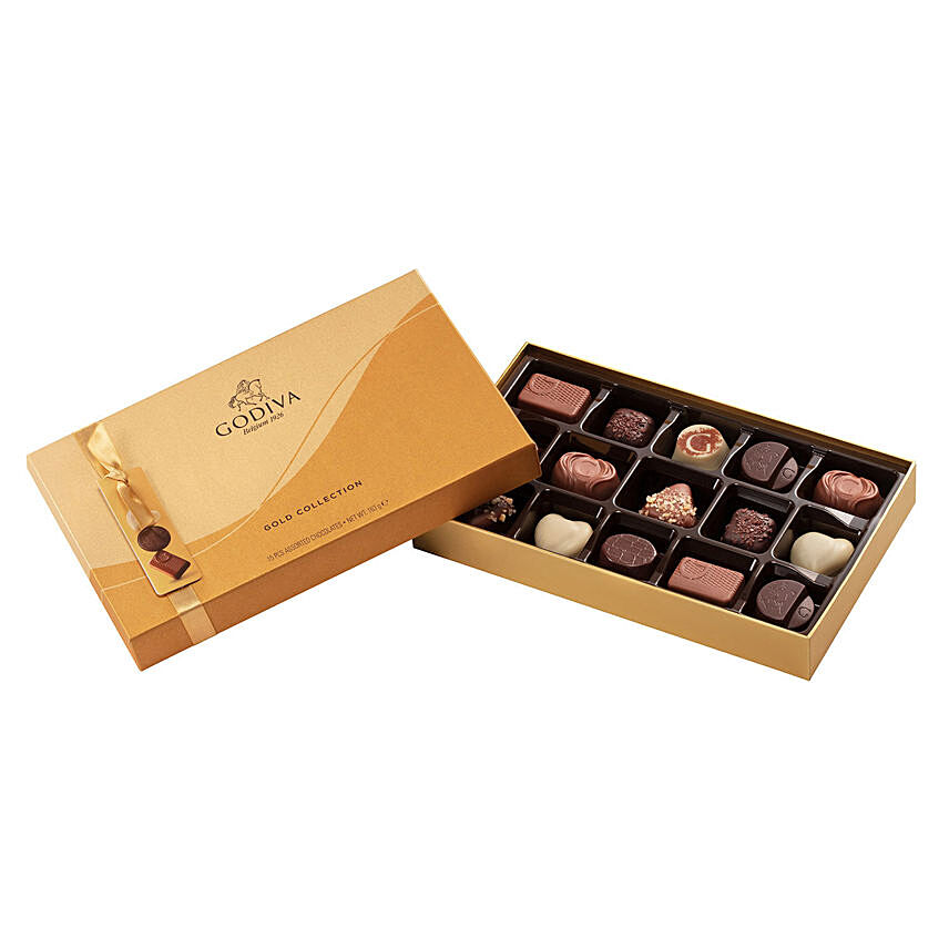 Godiva Chocolates Gold Gift Box: Godiva Chocolates