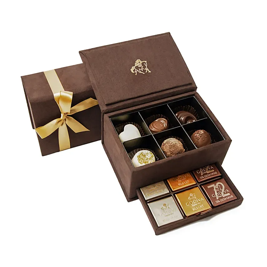 هدايا الشوكولاته - بوكس شوكولا جوديفا الملكي باللون البني: هدايا شوكولاتة