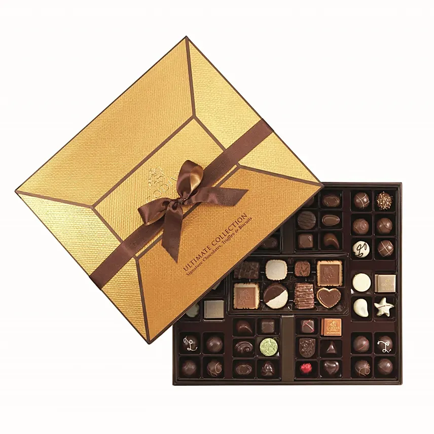 شوكولاته جوديفا بوكس ألتيميت كوليكشن 96 قطعة: شوكولاتة رمضان مبارك
