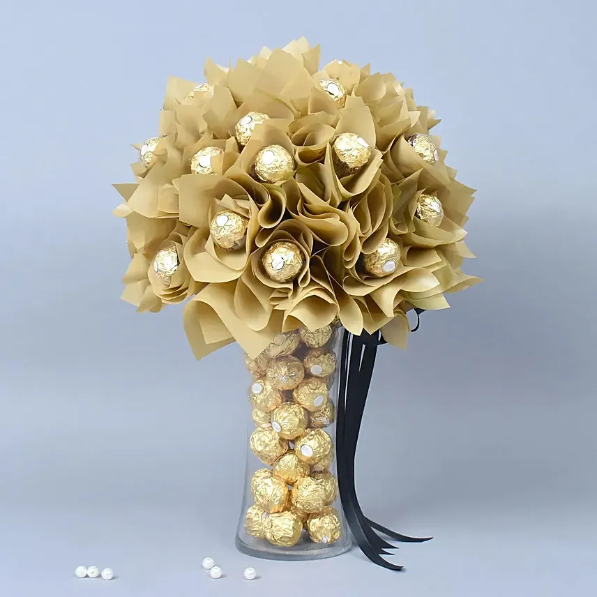 Gold Rocher Sparkle: Chocolate Day Gifts