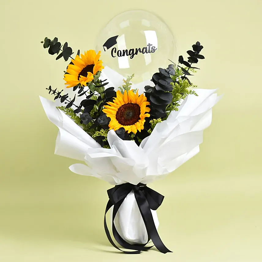 Graduation Sunflower Bouquet: Graduation Flowers