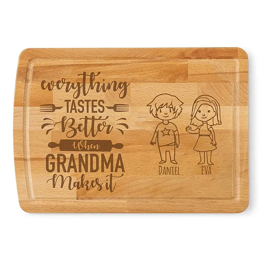 Grandmas Love Chopping Board: 