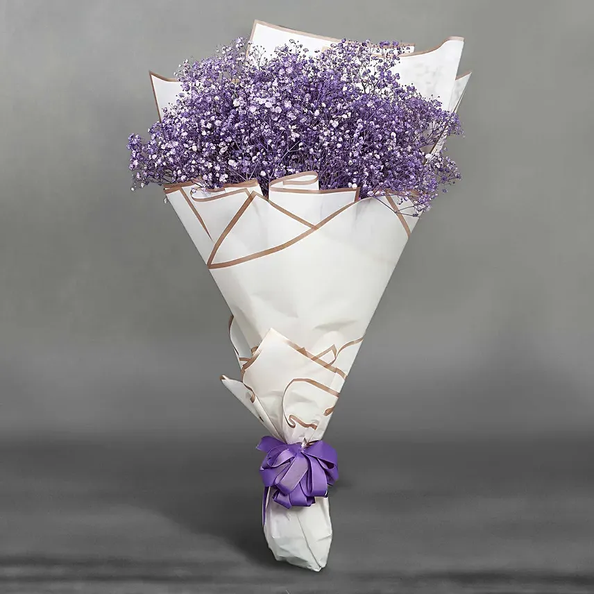 Grand Posy Of Purple Gypso: 