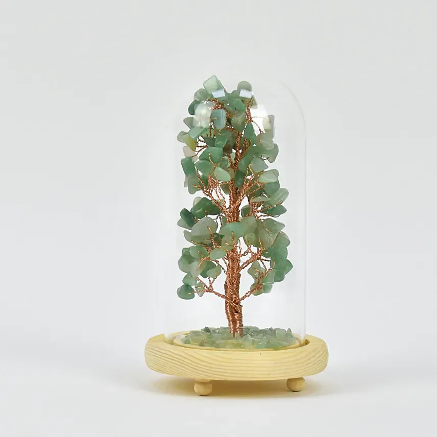 شجرة أمنيات العقيق الأخضر في وعاء: هدايا ديكور