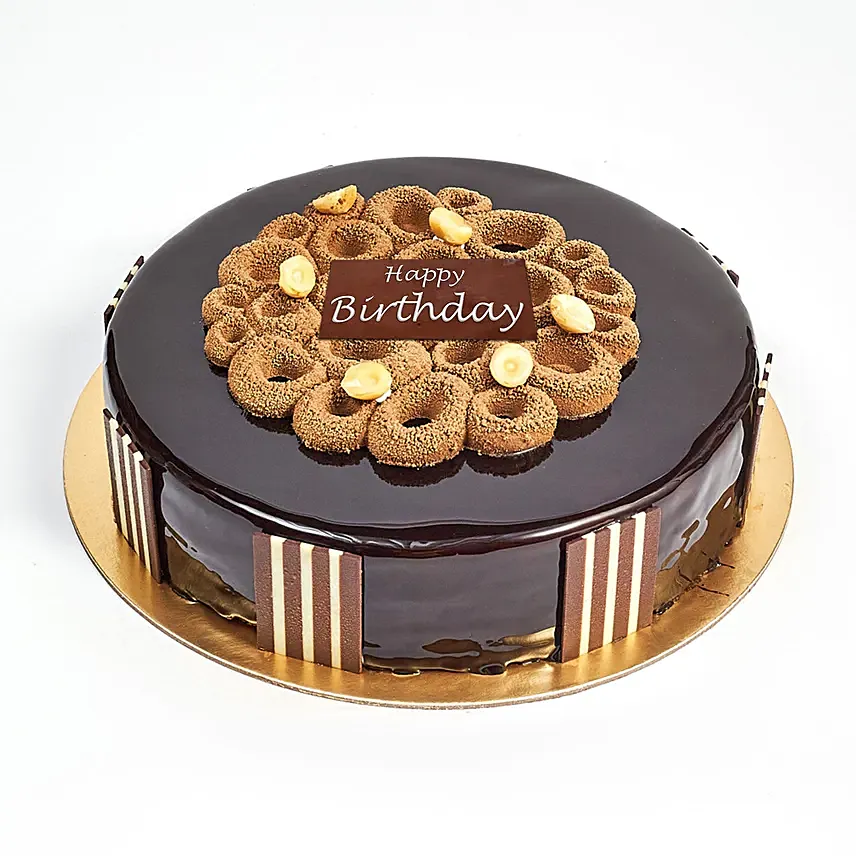 Half Kg Chocolate Hazelnut Cake For Birthday: Birthday Cakes Delivery in Dubai