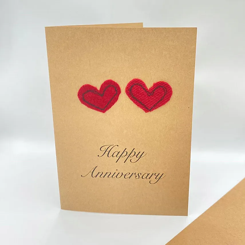 Happy Anniversary Handmade Greeting Card: 