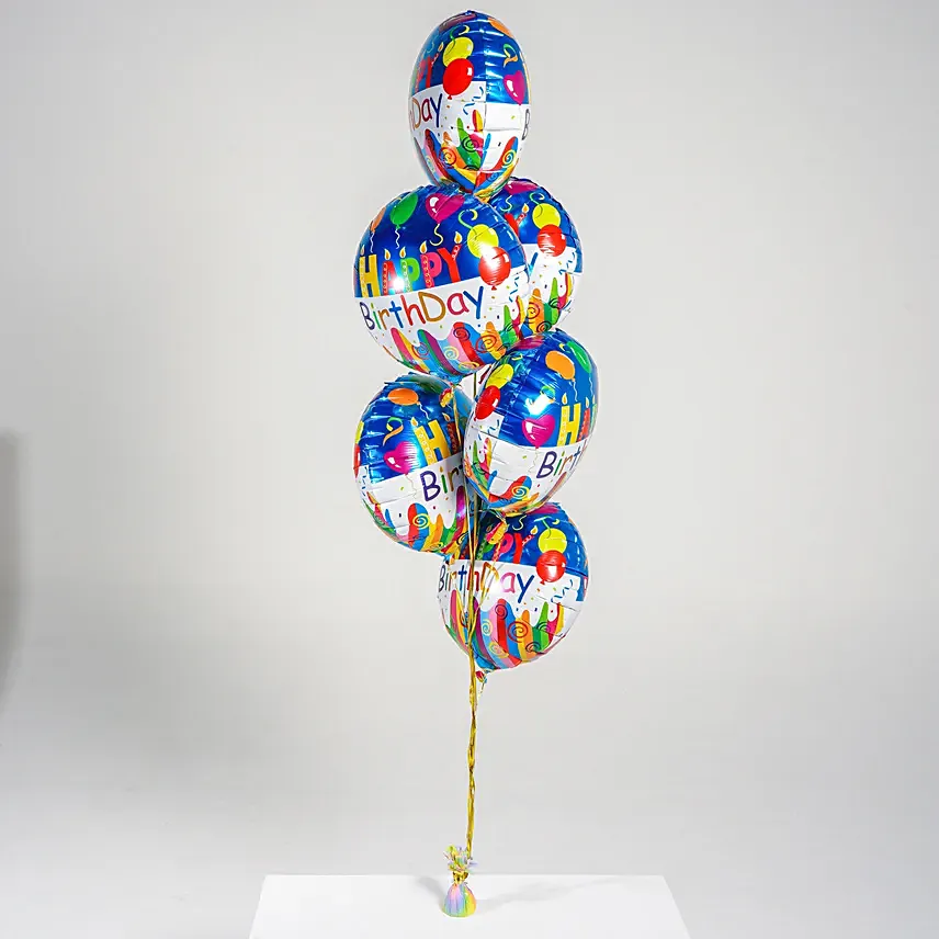 Happy Birthday Foil Balloons: 