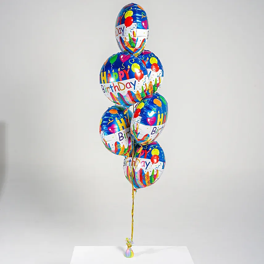 Happy Birthday Foil Balloons: Helium Balloons Delivery