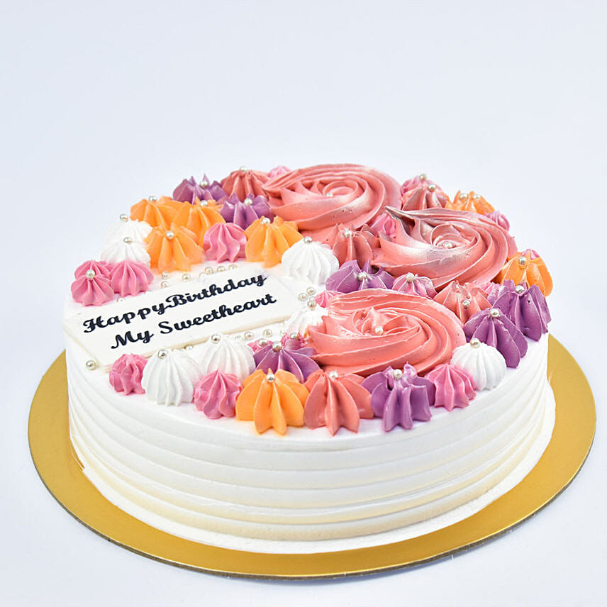 Happy Birthday My Sweetheart Cake: Birthday Designer Cakes