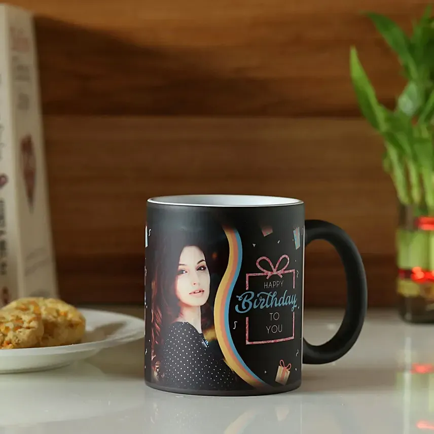 Happy Birthday Personalised Magic Mug: 