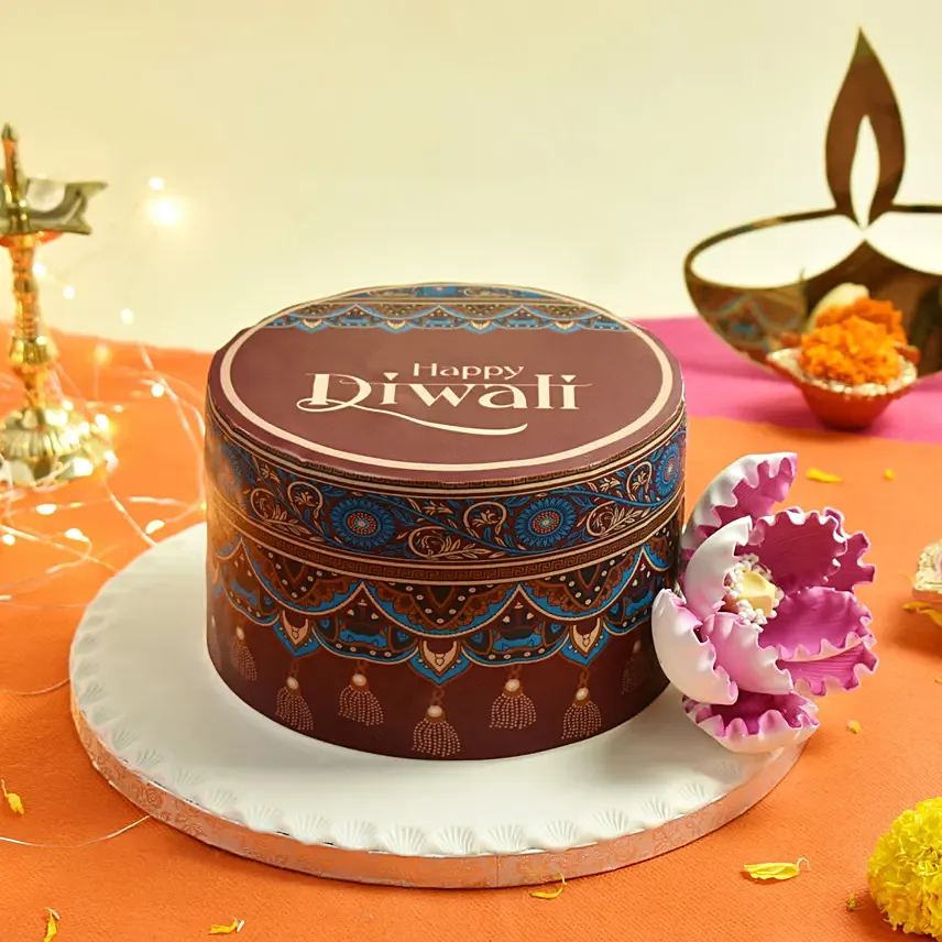 Happy Diwali 1 kg Cake: Diwali Cakes