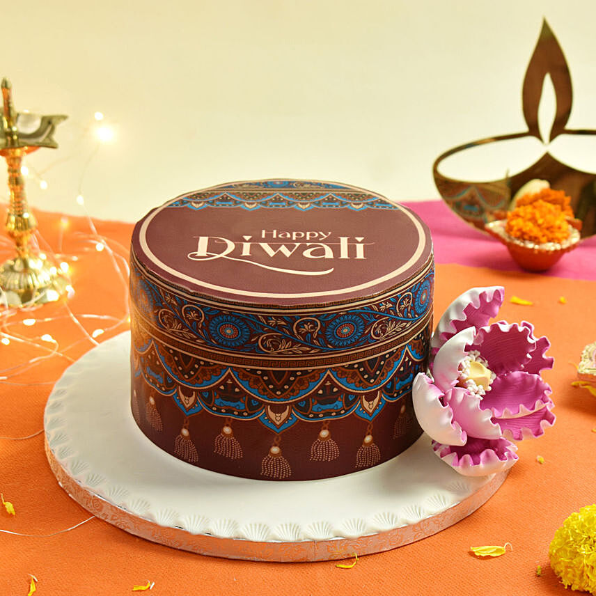 Happy Diwali 1 kg Cake: 