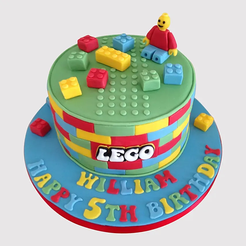 Happy Lego Cake: Lego Birthday Cake