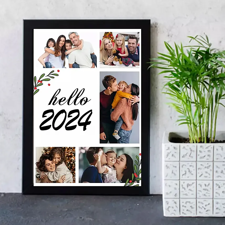 Hello 2024 Personalised Frame: Personalised Photo Frames