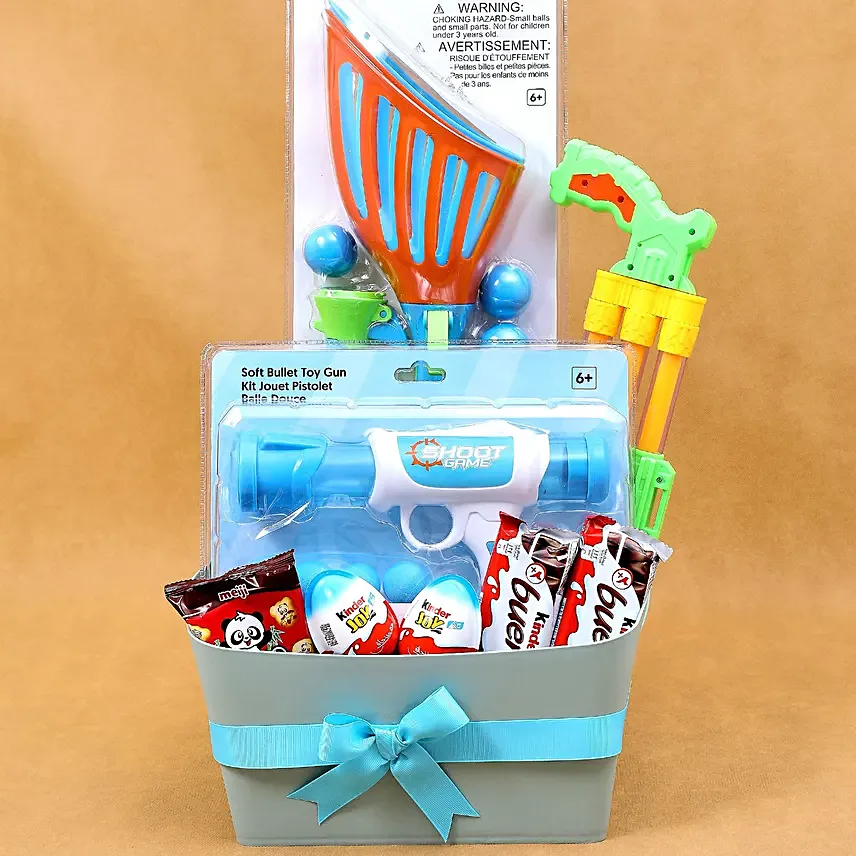 Hello Fun and Treats Basket For kids: Gift Hampers for Kids