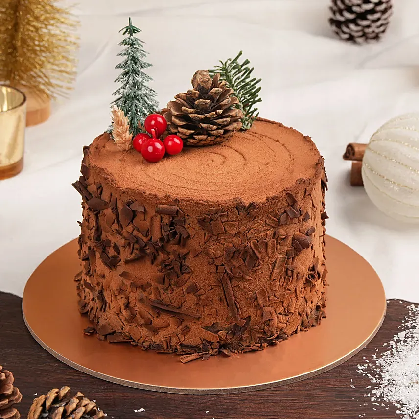 Holidays Celebration Log Cake: Premium Cakes