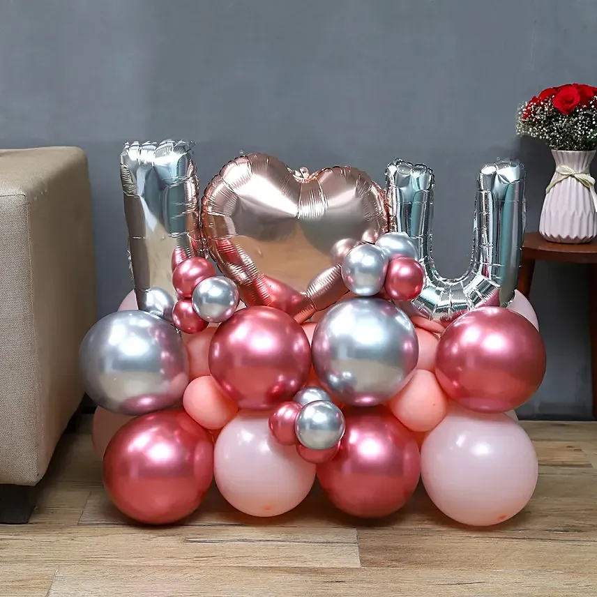I Love you Balloon Arrangement: New Arrival Gifts in Dubai