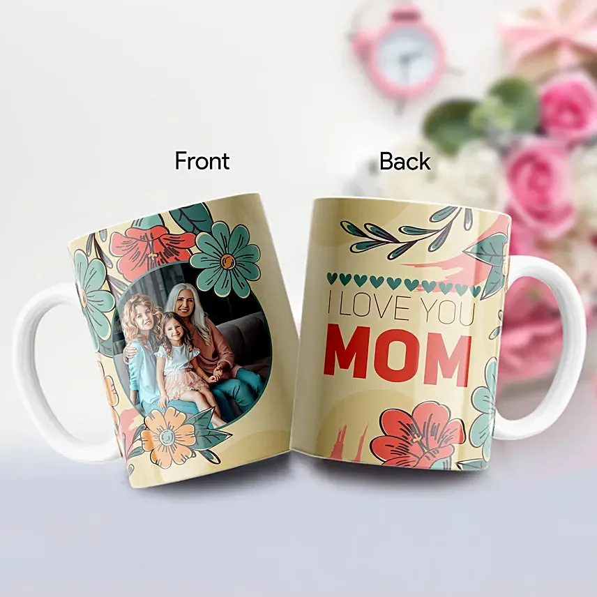 كوب سيراميك واحد مطبوع ومخصص للأم مع صورة: هدايا مخصصة لعيد الأم