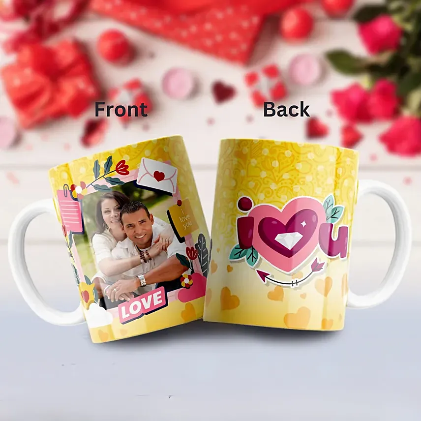 I Love You Personalized Mug: Personalised Anniversary Gifts 