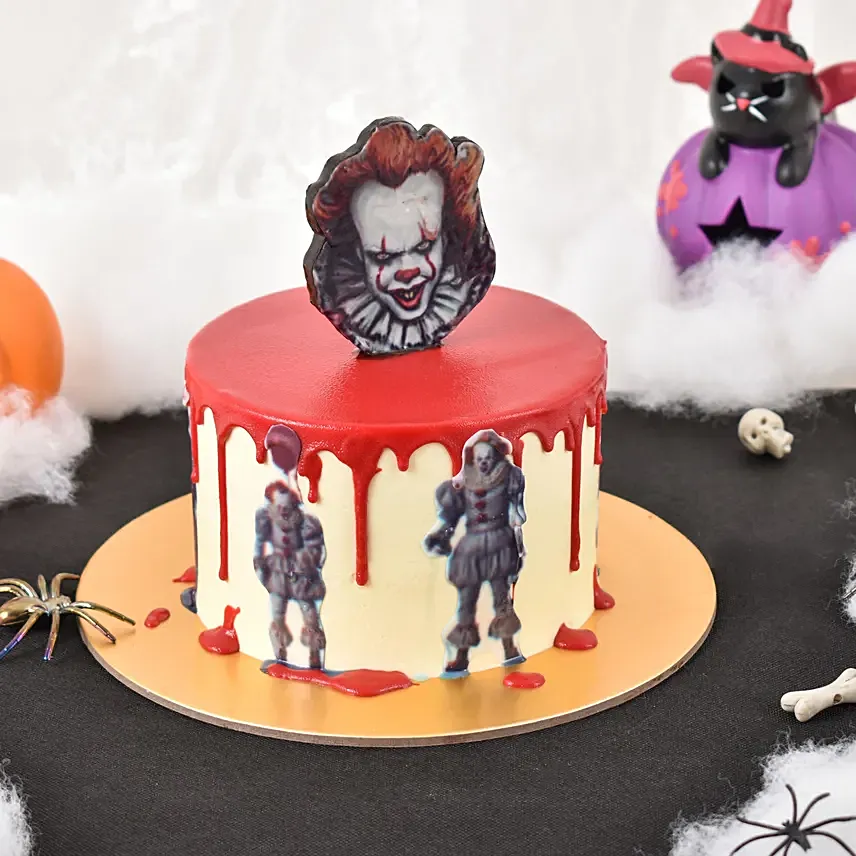 Scary Clown Cake: Halloween Theme Cakes