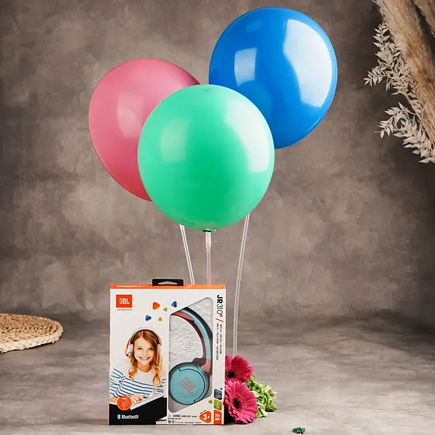 JBL Kids Bluetooth Headphone Gift with Balloons N Flowers: Electronics Accessories