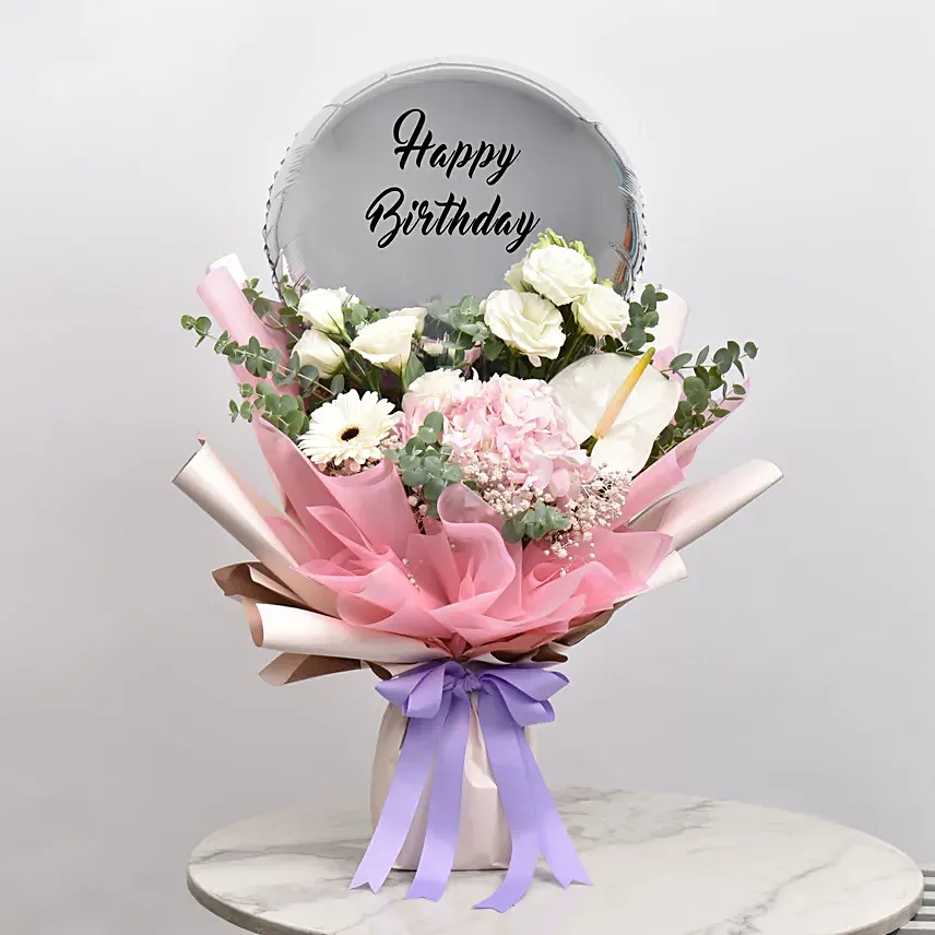 Joious Birthday Flowers and Bouquet: Flowers and Balloons