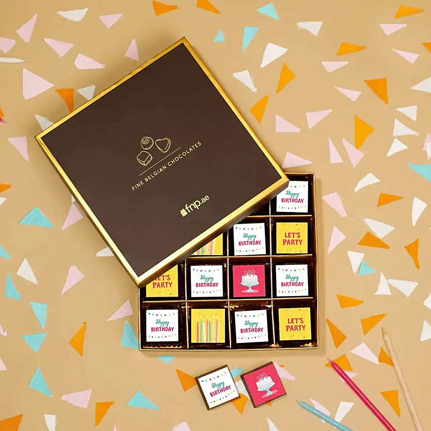 Let'S Party Birthday Chocolate:  Personalised Chocolates