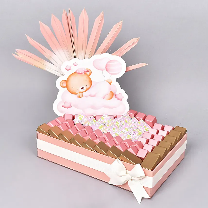 Little Angel Chocolate Arrangement: New Born Gifts