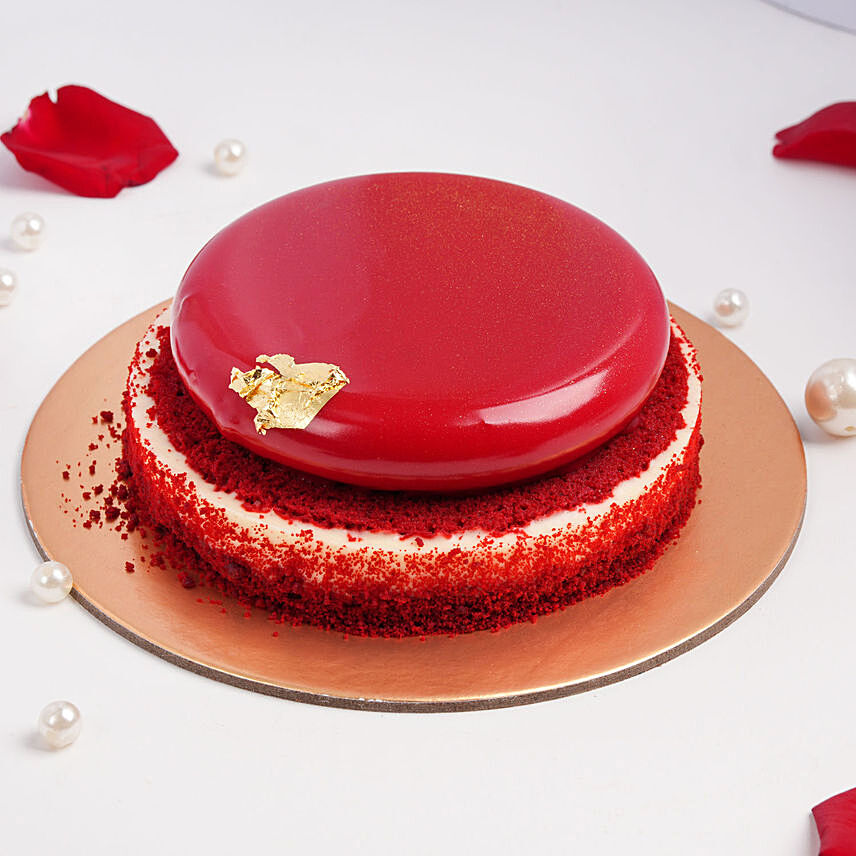 Love Expression Red Velvet Cake: Kiss Day Gifts