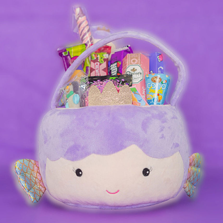 Mermaid Plush Basket Hamper: Candylicious