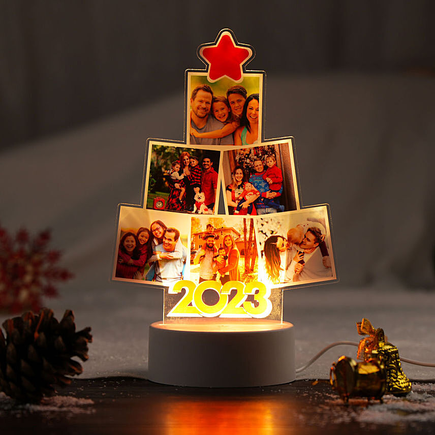Merry Christmas Lamp: Personalised Christmas Gifts
