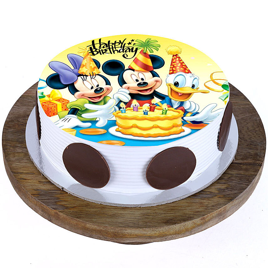 كيكة ميكي وميني ماوس 1 كيلو تكفي حتى 8 حصص: Mickey Mouse Cake