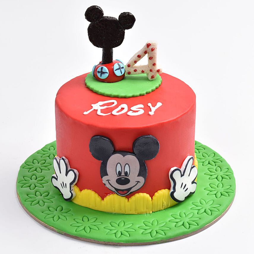 كيكة عجينة السكر ميكي ماوس نكهة شوكولاته واحد كيلو: Mickey Mouse Cake