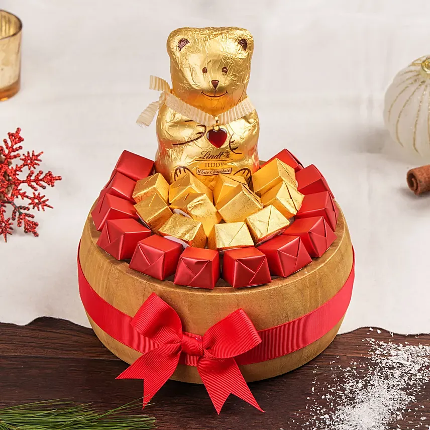 Mini Lindt Teddy Christmas Chocolates: 