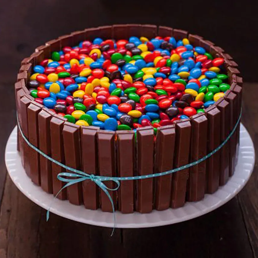 M&M And Kitkat Cake: Anniversary Cakes for Parents