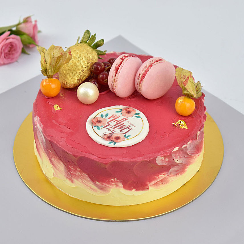 Mothers Day Red Velvet Cake 500gm: Same Day Delivery Gifts for Mothers Day